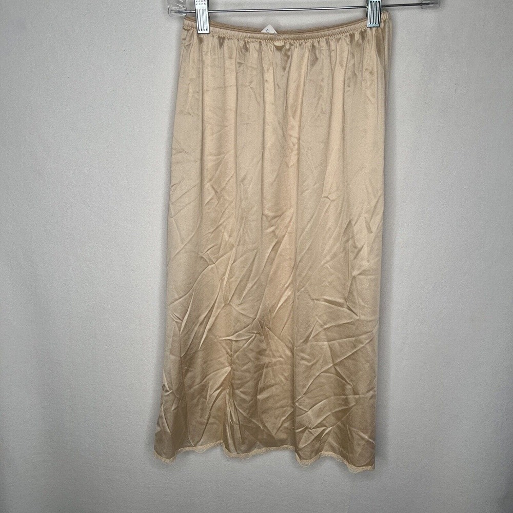 Vintage Vanity Fair Nylon Half Slip Small Lace Long Slit USA